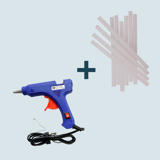 Pack Pistola de Silicona + 10 Barras de Silicona