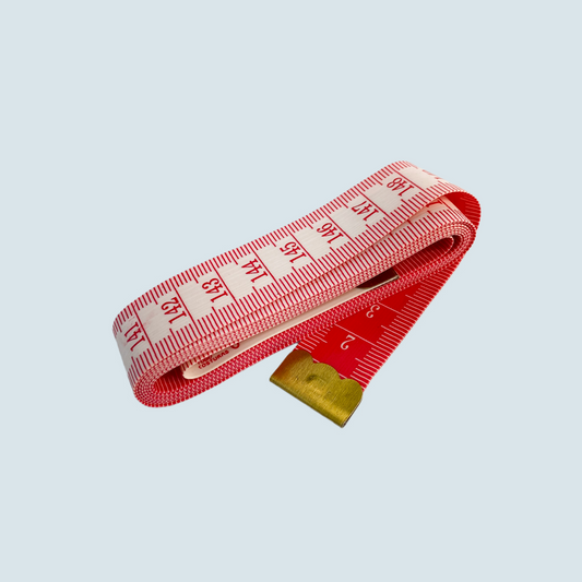Huincha métrica 150cms Rojo y Blanco