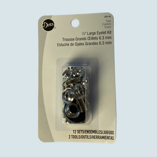 Kit Ojetillos Grandes 6.3 mm Con Herramienta de instalación