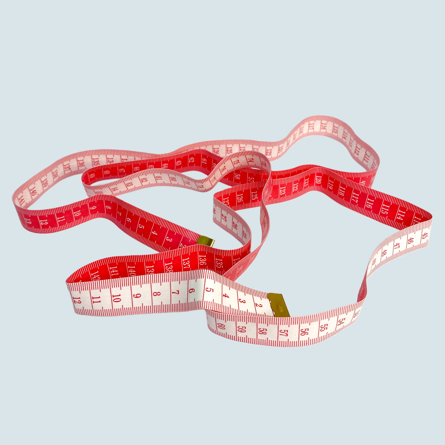 Huincha métrica 150cms Rojo y Blanco