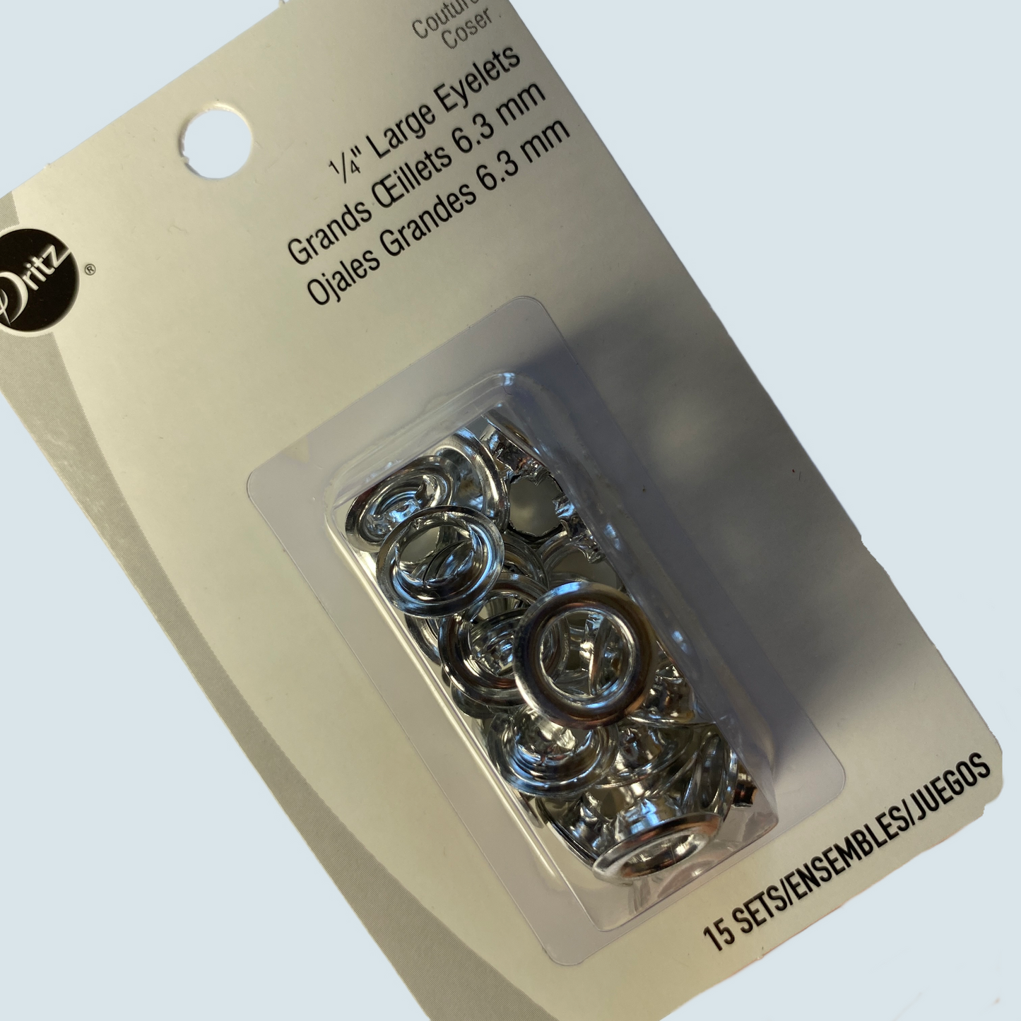 Ojetillos grandes 6.3mm 12 uds