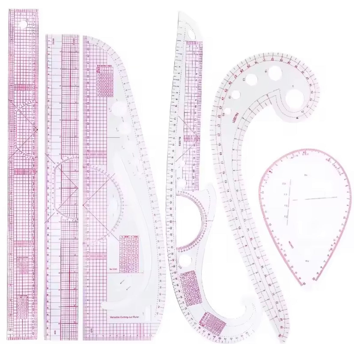 Set de reglas de modista