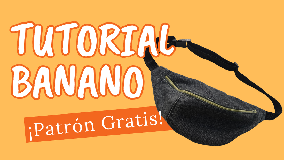 Tutorial Banano / Riñonera DIY/ Patrón gratis - Paso a Paso