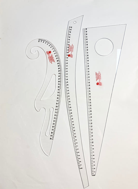 Set Reglas de Modista Acrílicas