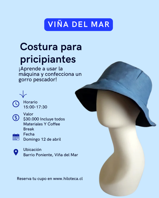 Aprende a Coser Sombrero Pescador: Viña del Mar 12 de Abril