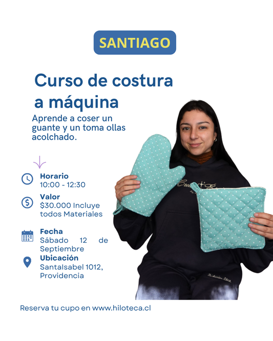 Clase de Costura Accesorios de Cocina (12 de Septiembre ) 10:00 Santiago