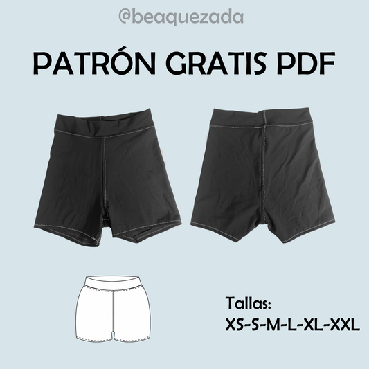 PDF Patrón Calza Básica tallas XS-S-M-L-XL-XXL