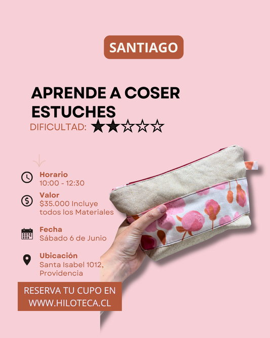 Clase de Costura de Estuches Santiago (6 de Junio)