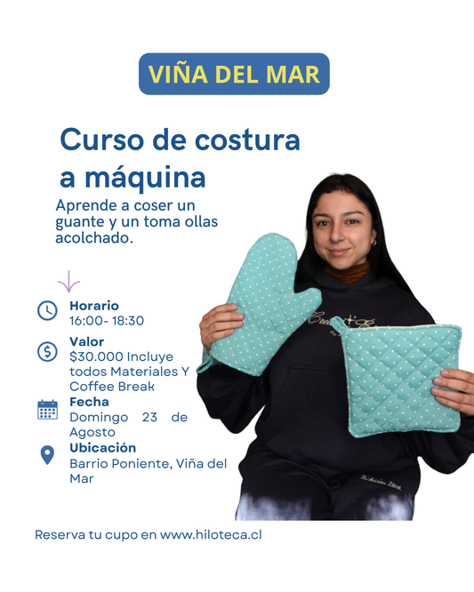 Clase de Costura de Accesorios de cocina (23 de Agosto ) 16:00 VIÑA