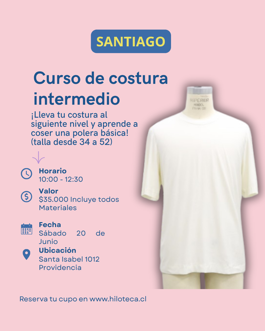 Clase de costura de Polera Santiago (20 de Junio)